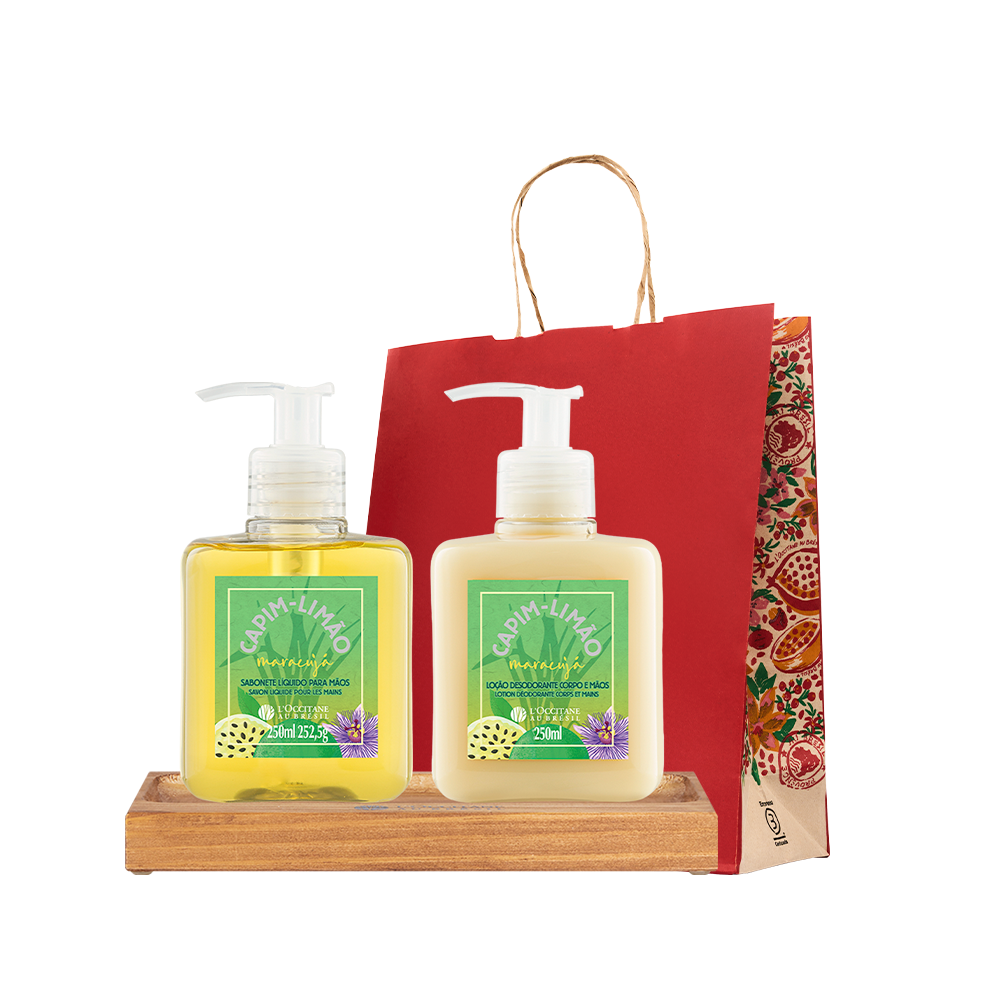 Presente Capim-Limão Maracujá com Suporte Lavabo